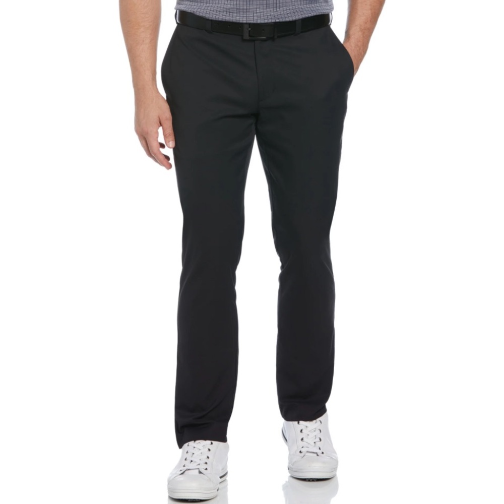 Ben Hogan Men's 4-Way Stretch Active Band Straight Leg Trousers, Black, Sz 32x30